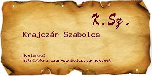 Krajczár Szabolcs névjegykártya